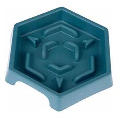 TIAKI Slow Feeder Blue Hexagon