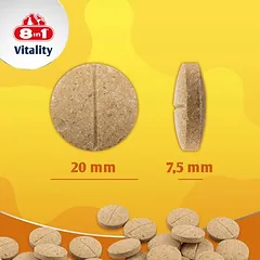 8in1 Vitality multivitaminų tabletės Senior, papildas šunims — 4 nuotrauka
