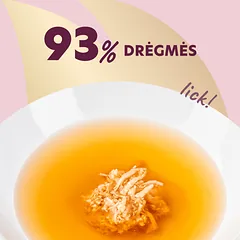 DELICKCIOUS pašaro papildas suaugusioms katėms - sriuba su vištiena, 140 g — 3 nuotrauka