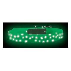 HUNTER Convenience fluorescencinis, šviesą atspindintis antkaklis šunims, 60/L, baltas — 3 nuotrauka