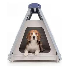 GIANTEXHundehütte Outdoor, Faltbare Hundehaus Wasserfest Kunststoff