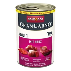 ANIMONDA GranCarno Adult jautiena ir širdys 400g