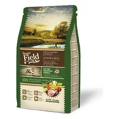 Sam’s Field JUNIOR LARGE Fresh Chicken Potato sausas maistas didelių veislių šuniukams, su vištiena ir bulvėmis, 13 kg