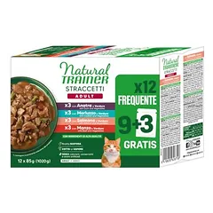 Natural Trainer juostelės padaže, drėgnas maistas katėms, ekonominė pakuotė 24 x 85 g — 2 nuotrauka