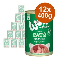 WOW Cat Adult drėgnas maistas katėms, ekonominė pakuotė 12 x 400 g
