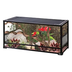 REPTI PLANET sulankstomas stiklinis terariumas, stumdomos durelės 90x45x45 cm