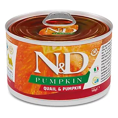 FARMINA N&D PUMPKIN - DOG Wet Quail&Pumpkin ADULT MINI 140 g (pak.6)