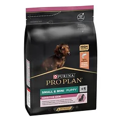 PURINA PRO PLAN Small & Mini Puppy Sensitive Skin sausas maistas šuniukams — 2 nuotrauka