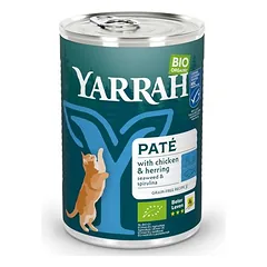 Yarrah Bio paštetas, drėgnas maistas katėms 1 x 400 g
