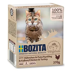 Konservai katėms Bozita Cat su vištiena ir kalakutiena, 370 g