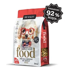 DR MALOU Liofilizuotas maistas „Antis su triušiu“ 500 g – sausas šunų maistas