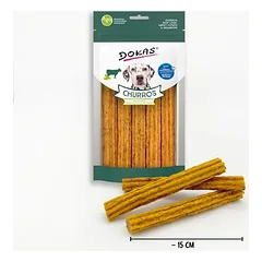 Dokas Churros su jautienos kepenimis, saldžiosiomis bulvėmis ir miltiniais vabalais, skanėstai šunims — 2 nuotrauka