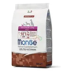 Monge Dry Dog Spec. Line - ypač mažų veislių suaugusiems šunims su ėriena, ryžiais ir bulvėmis 0,8 kg parduotuvėje petreon.lt