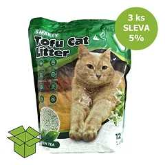 Smarty Tofu Cat Litter Green Tea kraikas 12 l (3 vnt)