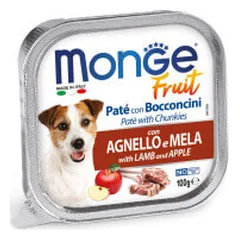 Monge Fruit konservai su ėriena ir obuoliais šunims