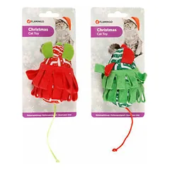 Flamingo Cat toy CHRISTMAS PLUSH FLIP MOUSE 10CM