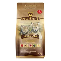 WOLFSBLUT Range Lamb Puppy sausas maistas šuniukams su ėriena ir rudaisiais ryžiais, 2 kg
