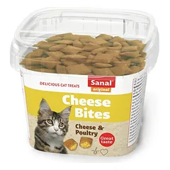 Sanal Cheese Bites cup pašaro papildas katėms 75g