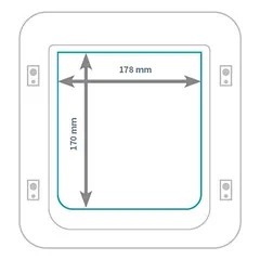 SureFlap augintinių durelės su mikroschema, Priedas: RFID kaklo pakabukai (2 vnt.) (BE augintinių durelių) — 5 nuotrauka