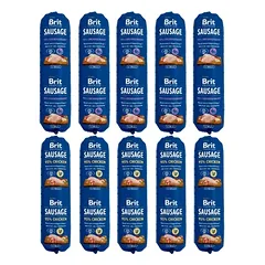 BRIT Premium Sausage Chicken and Rabbit 5x800 g + Chicken 5x800g