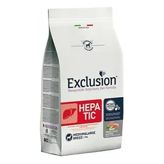 Exclusion Hepatic maistas šunims su kiauliena, ryžiais ir žirniais M 2 kg