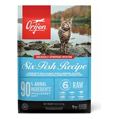 Orijen Cat Six Fish 5,4 kg parduotuvėje 1petshop.lt