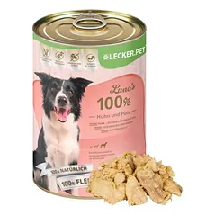 Lyra Pet Lecker.Pet® Luna's 100 % vištiena ir kalakutiena, drėgnas maistas šunims