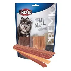 TRIXIE PREMIO 4 mėsos batonėliai – vištiena, antis, ėriena ir lašiša, 4x100 g (4 vnt.) parduotuvėje petreon.lt