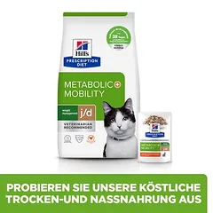 Hill's Prescription Diet j/d Metabolic + Mobility su vištiena, sausas maistas katėms, 5 - 9,9 kg — 4 nuotrauka