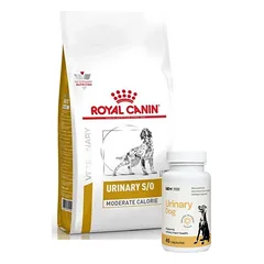 ROYAL CANIN Urinary S/O Moderate Calorie UMC 20 12kg + LAB-V Urinary Dog - Pagalba šunims sergant šlapimo takų infekcija 45 kapsulės