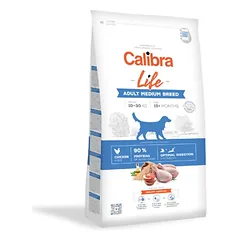 CALIBRA Dog Life sausas maistas suaugusiems vidutinių veislių šunims su vištiena 2.5 kg