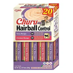 Churu Multipack Hairball Control skanėstų rinkinys katėms, 20 vnt