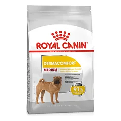 Royal Canin Dog Dermacomfort Medium visavertis pašaras šunims linkusiems į odos sudirginimą ir niežėjimą.