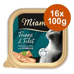 Miamor Feines & Filet, drėgnas maistas katėms 16 x 100 g