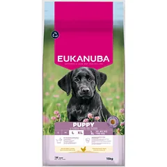 Eukanuba Life Care Puppy Large sausas maistas didelių veislių šuniukams su vištiena, 15 kg