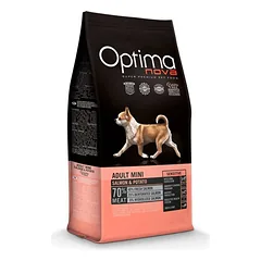 Optima Nova Adult Mini Sensitive GF Salmon & Potato bekarūniniai sausi pašarai suaugusiems mažų veislių šunims su lašiša ir bulvėmis, 8 kg