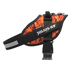 Julius - K9 IDC Powerharness Pixeljuice - šunų petnešos su atšvaitais, pikseliais