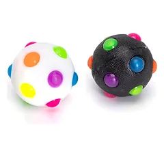Nobleza LED disko kamuoliukas D6 cm juodas/baltas