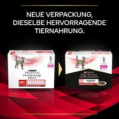 PURINA PRO PLAN Veterinary Diets Feline DM ST/OX - Diabetes Management su jautiena, drėgnas maistas katėms — 2 nuotrauka
