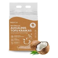 Belocat TOFU kraikas 6L/2,5kg (Kokosų kvapo) — 2 nuotrauka