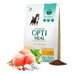 Optimeal™ Visavertis sausas maistas didelių veislių suaugusiems šunims – višta 4kg. – 20kg.