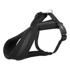 Trixie Premium touring petnešos, L-XL 70-110cm/25mm, juodos