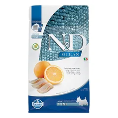 Farmina N&D Ocean Mini Adult Herring & Orange sausas maistas šunims