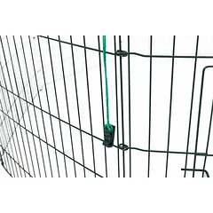 Trixie Outdoor Run With Net lauko aptvaras triušiams ir jūrų kiaulytėms su apsauginiu tinkleliu, 8 elementai, 150 x 57 cm — 5 nuotrauka