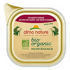 Almo Nature Bio Organic paštetas su jautiena ir daržovėmis, drėgnas maistas šunims 100 g — 2 nuotrauka