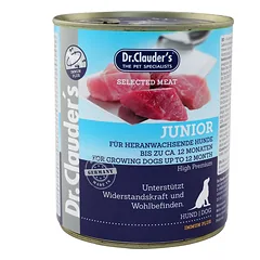 DR. CLAUDER'S JUNIOR subalansuotas drėgnas maistas jaunų šunų imuninei sistemai 800g