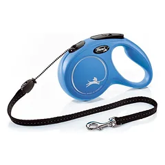 Flexi New Classic S Cord automatinis virvinis pavadėlis, šunims iki 12 kg, 5 m (įv. spalvų)
