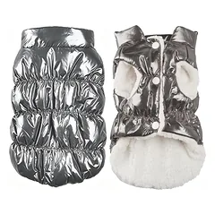 PAW COUTURE gyvūnų augintinių liemenė,aukso sp., sidabro sp., XL dydis — 5 nuotrauka