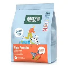 GREEN PETFOOD InsectDog with Salmon High Protein 900g su vabzdžių ir lašišos baltymu aktyviems šunims