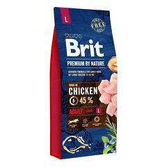 BRIT PREMIUM By Nature Adult L sausas pašaras šunims